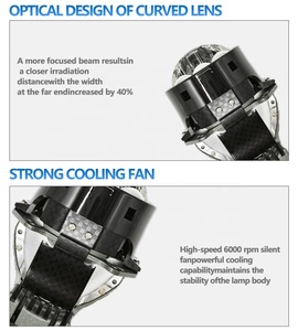 IDISON Z6 fabbrica vendita calda 3 pollici 88W tre colori doppio Multi-funzione obiettivo proiettore anteriore giallo bianco Biled per la nuova auto Prius - Product Image 5