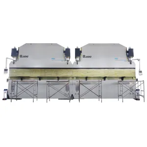 Işık kutup bükme makinesi Tandem hidrolik makas pres 2x600T6000MM CNC poligon kutup bükme makinesi