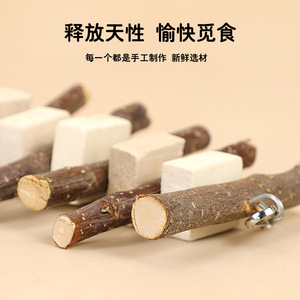 Hamster Chew Sticks Apple Wood Poplar Wood <b>Teeth</b> Cleaning Indoor Pet <b>Toy</b> - Product Image 3