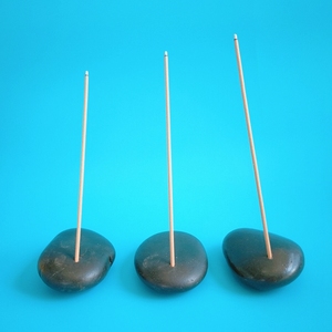 2020 nouveau tumble forme pavé noir support de brûleur d'encens pour la maison créatifs brûleur pierres précieuses décorations - Product Image 2