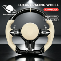 Volant universel en bois de pêche style M pour BMW tous modèles châssis F E, modification M3 M5 M6 E83 E84 E90 E91 E92 E93 F10 F30