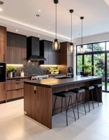 Meuble de cuisine en bois MDF laqué, style moderne, résistant à l'eau, multi-usages, sur mesure, design OEM