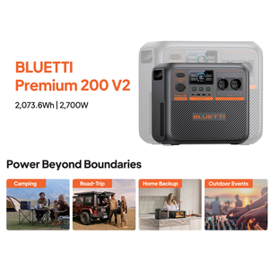 Generador de Energía Portátil BLUETTI <span class=keywords><strong>con</strong></span> Protector de Sobretensión Integrado, Batería <span class=keywords><strong>con</strong></span> <span class=keywords><strong>Inversor</strong></span>, Recarga Rápida a Través de Paneles <span class=keywords><strong>Solares</strong></span> - Product Image 2