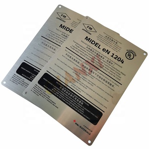 Plaques métalliques personnalisées avec logo gravé en acier inoxydable, nom gravé ss - Product Image 1
