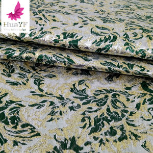 XK430ブルーメタリックジャカードブロケード生地100% ポリエステル生地ドレス衣服用3Dパターンジャカード - Product Image 5