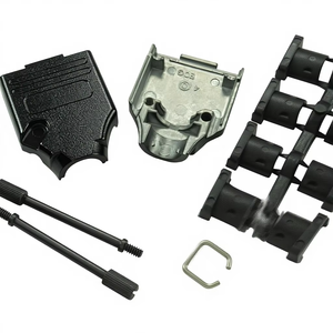 Nuevas Carcasas Traseras Originales D-Sub MHDTZK-9-BK-K, Carcasa Trasera D-Sub Fundida a Presión MHDTZK DE 180 °   Cuerpo de Zinc - Product Image 1