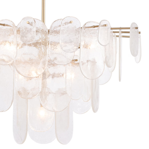 Sau khi hiện đại LED đám mây Frosted Glass Chandelier pháp Chic Vàng Vòng/dài ánh sáng mặt dây chuyền phòng khách Đèn trần - Product Image 6