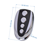 Control Remoto Inalámbrico RF YET003, Transmisor Universal ABS de 4 Botones para Puertas Correderas/Enrollables, Persianas y Ventanas