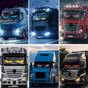 16*64 LED DIY Yeux du Diable Animés par Application, Nouvelle Lumière Indicatrice de Pare-brise pour Voitures et Camions, Télécommande - Product Image 3