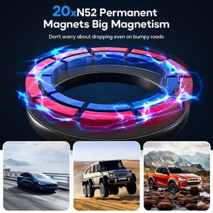 [24 aimants puissants] Support de téléphone magnétique pour voiture, support de téléphone mains libres pour tableau de bord de voiture pour iPhone MagSafe Case - Product Image 4