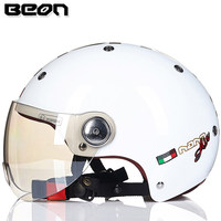 Casco de Motocicleta ABS con Certificación 3C, Unisex, Medio Casco, Universal para Todas las Estaciones, para Scooter Eléctrico/Motocicleta B103