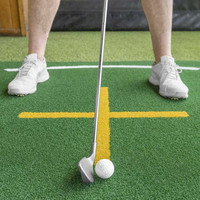 Tapis d'entraînement de golf professionnel pour l'enseignement et la pratique, avec alignement, épaisseur 30 mm, 150 cm x 150 cm