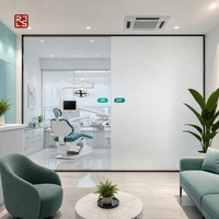 Film intelligent auto-adhésif PDLC commutable pour vitres, protection de la vie privée, isolation thermique, impression personnalisée pour fenêtres d'hôpitaux