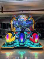 Machine de jeu vidéo de course de chevaux de combat à 3 joueurs, à pièces, nouvelle, électrique, simulateur sportif, en plastique, certifiée CE, pour enfants et adultes