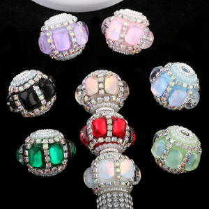 Kunsi Classic Square Nepalese Winding Chain Cat's Eye Drill Ball Straight Hole Beads DIY Teléfono móvil, Key, - Product Image 3