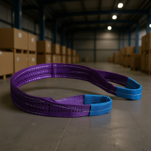 Sangle plate Fervi en polyester coloré, largeur 20 mm, équipement de levage robuste - Product Image 3