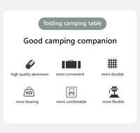 Table pliante en aluminium Portable, OEM, pour barbecue pique-nique, jardin, pêche plage, camping,