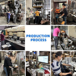 Olla para Sopa y Caldo de Acero Inoxidable Clásica Comercial NSF con Tapa, Apta para Lavavajillas y Horno, Compatible con Inducción de Gas, Interior Multicapa - Product Image 3