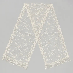 ผ้าคลุมไหล่ผ้าฝ้ายโพลีเอสเตอร์น้ำหนักเบาสำหรับผู้หญิง + ผ้าไนลอนสไตล์จีนลายแมวและดอกไม้ที่วาดด้วยมือผ้าพันคอลายลูกไม้สุดเท่ - Product Image 3