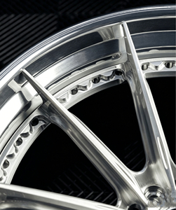 Nuevas llantas forjadas personalizadas de 2 piezas, aleación 6061-T6, color plata cepillada con borde pulido, llantas cóncavas profundas de 25 mm para Audi, Mercedes, <span class=keywords><strong>Tesla</strong></span> - Product Image 4