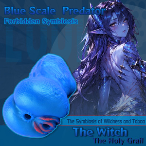 GEEBA Two Hole Full-channel Male <b>Masturbator</b> Realistic Blue Monster Ass Men's Stroker Silicone Sex Toy Retail Business Trade - Product Image 1