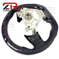 Volant sport personnalisé en fibre de carbone forgée pour Nissan 350Z, compatible avec 370Z GTR R35