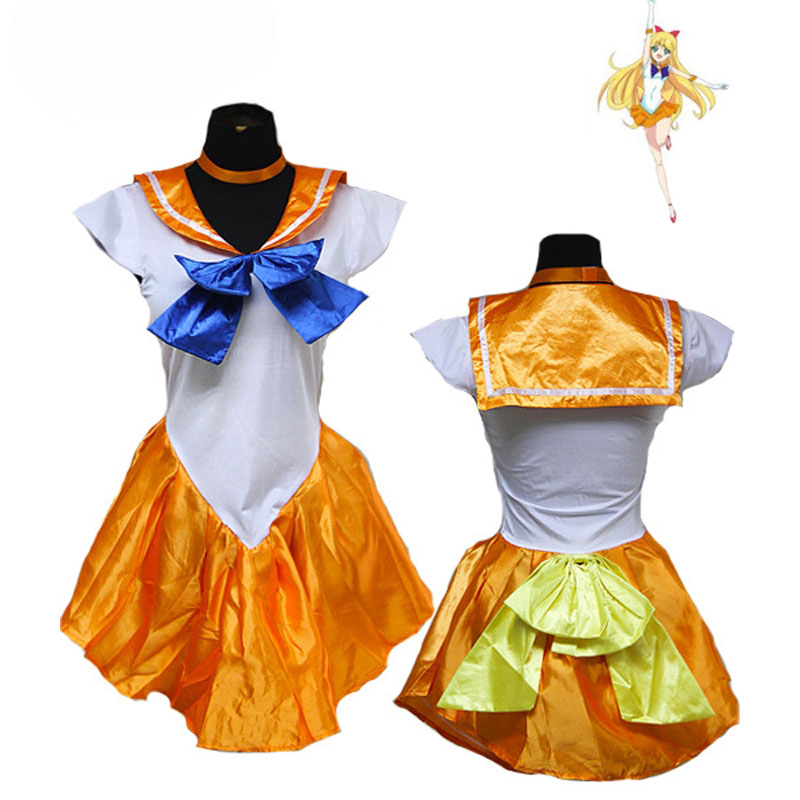 Uniforme arancione per cosplay di Sailor Moon