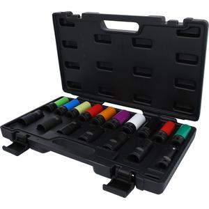 KS TOOLS Juego de llaves de vaso de impacto especial MASTER de 1/2 "para pernos de rueda, 17 piezas - Product Image 1