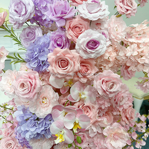 Promise <b>Wedding</b> <b>Arch</b> Stand Backdrop with Silk Flower Design for Event Decorations Model PFA-21 - Product Image 3