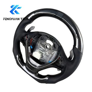 Accesorios Interiores para Automóviles Personalizados, Volante de Fibra de Carbono LED para <span class=keywords><strong>BMW</strong></span> F30 F32 F35 F10 F20 F07 F01 E46 E60 E90 M3 M4 M5 <span class=keywords><strong>M7</strong></span> - Product Image 2