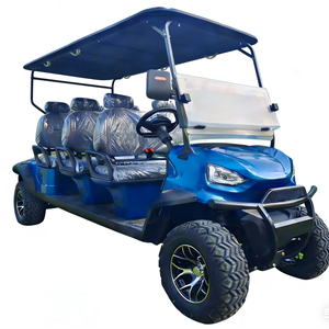 Voiturette de golf électrique de luxe personnalisable 6 places, véhicule confortable pour passagers, idéale pour les centres de villégiature et l'usage commercial - Product Image 1