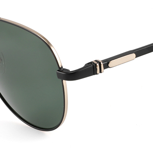 <b>Pilot</b> Sunglasses Full Rim Oval Frame Green Lenses UV400 Protection Unisex Adult Sun Protection - Product Image 4