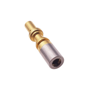 Brass Phosphor Bronze Gold Plated Socket Pin With Stainless Steel Sheath For <b>Quick</b> <b>Connectors</b> Customizable Size - Product Image 1