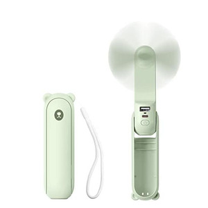 Ventilateur personnel portable 3-en-1 le plus vendu, rechargeable par USB, 3 vitesses, couleur personnalisable, mignon, petit format de poche, 100 % manuel - Product Image 3