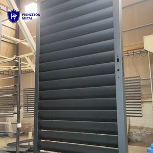 PRINCETON <span class=keywords><strong>METAL</strong></span> montajı kolay açık gizlilik dekoratif alüminyum yatay panjur bahçe çit sistemi - Product Image 3