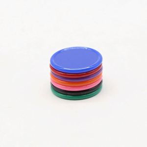 Jetons en plastique personnalisés en gros, de qualité supérieure, avec impression de logo et de numéros colorés, recto-verso ou simple face, pour accessoires de jeux de société - Product Image 3