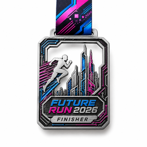 Médaille en métal personnalisée sur mesure avec logo 3D, souvenir d'événement de compétition, médaille de course sportive, marathon - Product Image 2