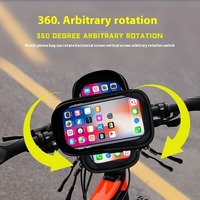 Support de téléphone portable à 360 degrés support de téléphone multifonctionnel pour vélo sacs de cadre de vélo avant étanche