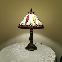 Lampe de table vintage européenne en verre teinté, design créatif, pour hôtel, bar, chambre