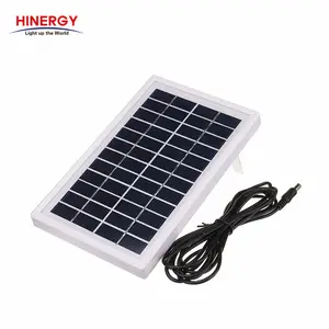 高效太阳能源电池12V 5W小型太阳能电池板为手机充电使用