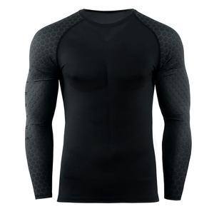 Chemise de compression pour homme à manches longues, respirante, antibactérienne, UPF50, séchage rapide, personnalisable par sublimation, pour entraînement MMA BJJ - Product Image 4