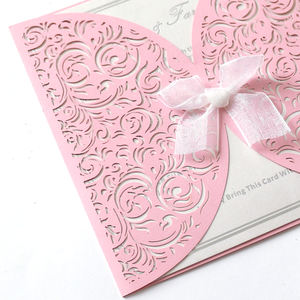 <span class=keywords><strong>Carte</strong></span> <span class=keywords><strong>d</strong></span>écoupée au laser pour <span class=keywords><strong>mariage</strong></span> et baby shower, avec ruban, <span class=keywords><strong>carte</strong></span> <span class=keywords><strong>d</strong></span>'anniversaire rose avec nœud, cartes <span class=keywords><strong>d</strong></span>'<span class=keywords><strong>invitation</strong></span> <span class=keywords><strong>de</strong></span> <span class=keywords><strong>mariage</strong></span>, vente chaude - Product Image 6