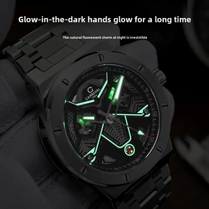 Gran oferta de relojes de lujo para hombre, espejo de zafiro, correa de acero inoxidable, reloj de buceo automático luminoso para hombre, relojes de pulsera clásicos - Product Image 4
