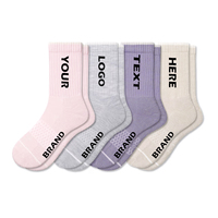 Chaussettes de sport respirantes unisexes anti-odeur en fibre de bambou, absorbant la transpiration, élastiques, chaussettes de sport en bambou personnalisées