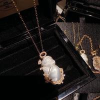 Colliers et bracelets tendance pour femmes, bijoux de mode personnalisés, pendentif blanc sculpté en perles, scintillant, pour mariage, vente chaude