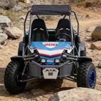 Buggy de plage récréatif deux places avec moteur à essence 180cc 4 temps, transmission 4x4 pour adultes - Véhicule d'aventure tout-terrain ultime