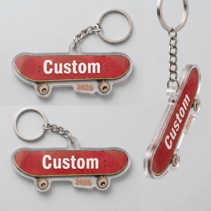 <span class=keywords><strong>Porte</strong></span>-clés en plastique acrylique de haute qualité, vierge, pour sports (baseball, basketball, pickleball, football), avec logo ou photo <span class=keywords><strong>personnalisé</strong></span> imprimé - Product Image 2