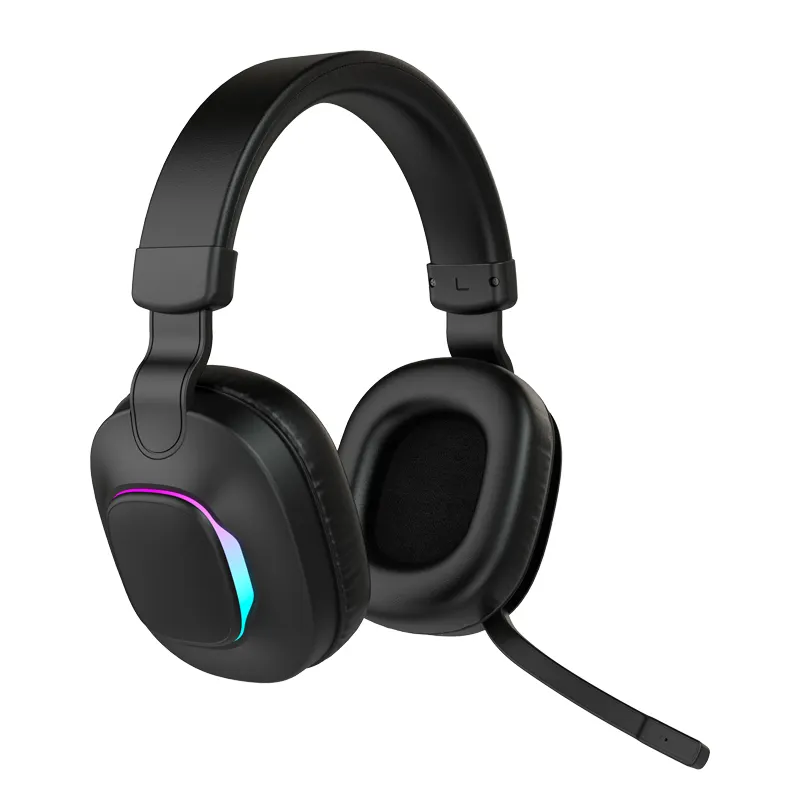 Top Rated Gamer Audigonos Breathing Rgb Lights Wireless Gaming Headset Bluetooth Headphones With Microphone Mute Option