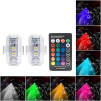 Mini USB wiederauf ladbare 7-Farben-LED-Blitzlichter Neuer Zustand Blitzlicht Flugzeug auto 5V Spannungs warnung Dekoration Nachrüstung