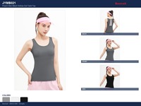 Débardeur de yoga pour femme avec empiècements en mesh, sans manches, respirant, anti-humidité, séchage rapide, extensible dans les 4 sens, écologique